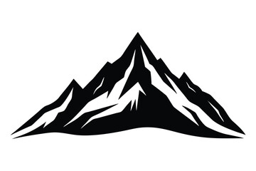 Mountain Range Silhouette Vector – High-Quality EPS for Outdoor & Adventure Themes