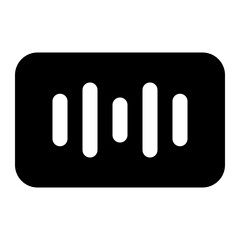 sound wave icon for illustration
