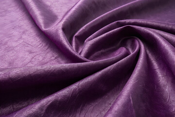 Fototapeta premium Luxurious Navy Blue Silk Fabric Texture Background.