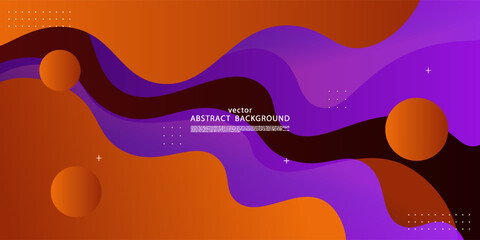 Abstract orange and purple background with simple shapes. Popular and modern with 3d shadow concept. Vector eps10