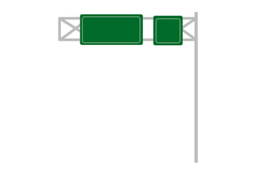 Fototapeta premium road sign isolated on white background. road sign symbol traffic,.road signs isolated on a white background. Green traffic signs. vector illustration.Road sign in style isolated on white
