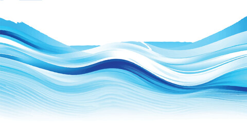 Creative Abstract Blue and White water ocean Motion Background with a Soft Gradient Curve and Text Space for Business and Marketing Graphics
