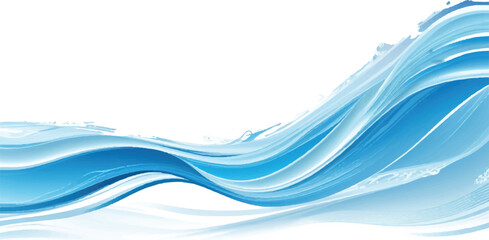 Minimalist Blue and White water ocean Abstract Wave Design with a Soft Gradient Curve, Perfect for Corporate Flyers, Presentations, and Websites
