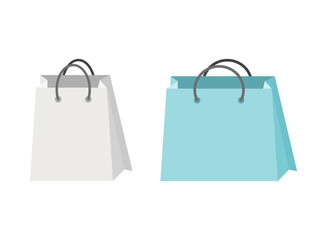 Shopping bag packing icon in flat style. Package vector illustration on isolated background. Purchase sign business concept.