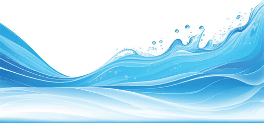 Abstract Blue and White water ocean Curve Background Template with a Modern Light Blue Gradient Design, Perfect for Posters, Brochures, Websites, and Flyers
