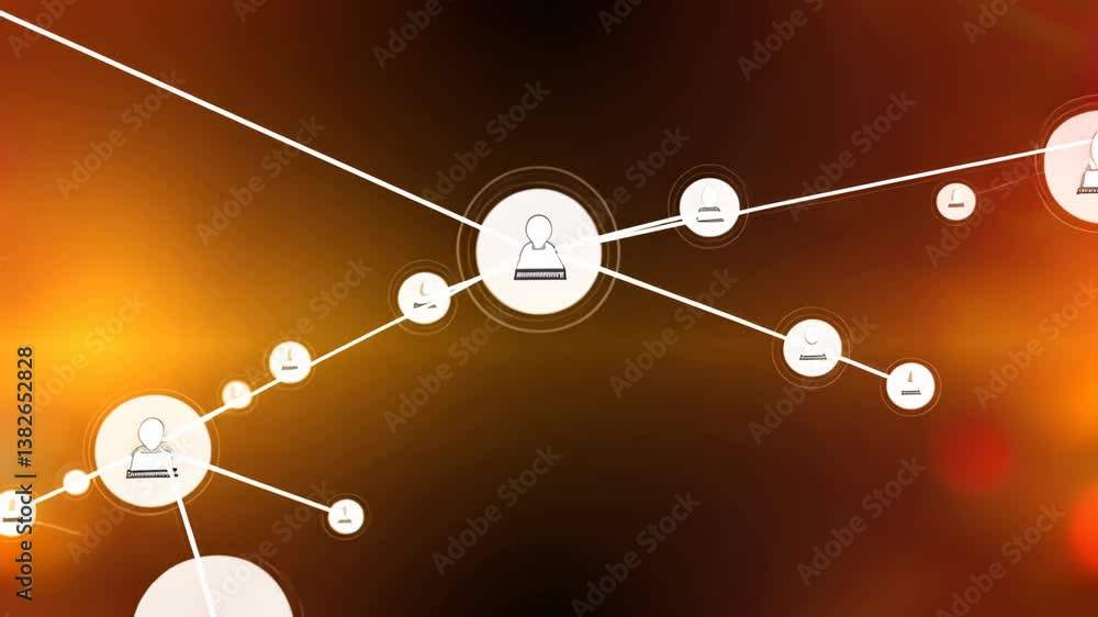 Poster dynamic animation showcases user interface elements and visually captivating designs in a contempora