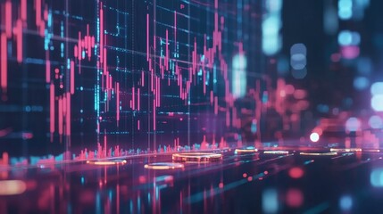 Financial Market Growth and Investment Forecast Visualization