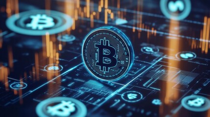 Obraz premium Innovative Concepts in Finance and Banking with AI