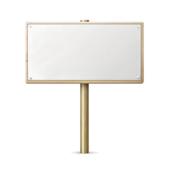 Obraz premium blank billboard isolated on white