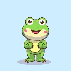 Standing Frog Illustration