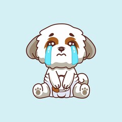 Baby DogCrying Illustration