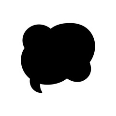Speech bubble vector icon. Chat illustration sign. Message symbol. Text bubble logo.