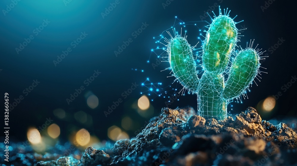 Poster cactus turning into a data-driven supply chain system