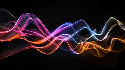 Naklejka premium Abstract Colorful Waves