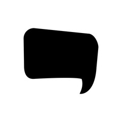 Fototapeta premium Speech bubble vector icon. Chat illustration sign. Message symbol. Text bubble logo.