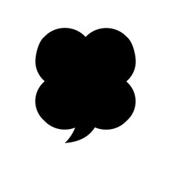 Speech bubble vector icon. Chat illustration sign. Message symbol. Text bubble logo.