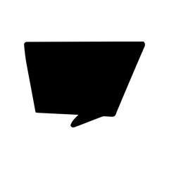 Fototapeta premium Speech bubble vector icon. Chat illustration sign. Message symbol. Text bubble logo.