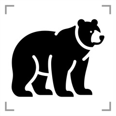 Fototapeta premium Bear Symbol Icon Animal Picto...