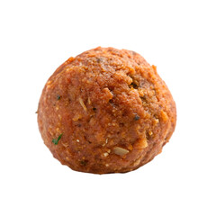 Spicy italian meatball isolated on transparent background