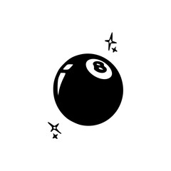 eight ball vector for game design