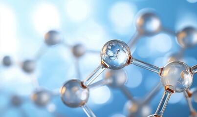 Molecule structure, abstract medical chemical background for scientific use