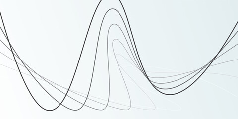 Abstract vector background with black wavy lines. EPS10