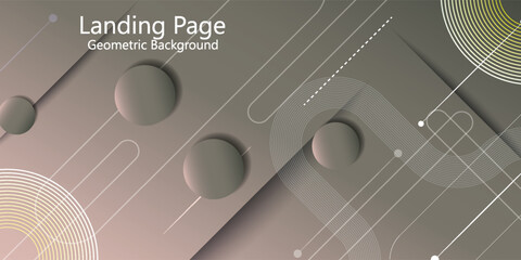 Minimal geometric gradient background. Dynamic shapes composition. Eps10 vector.