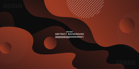 Modern dynamic brown textured background design in 3D style with dark colors. warm design.eps10 Vector