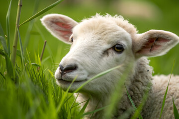 Obraz premium sheep in the meadow