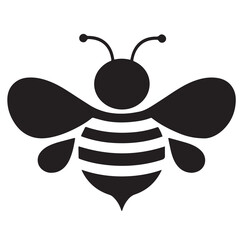 bee on white background