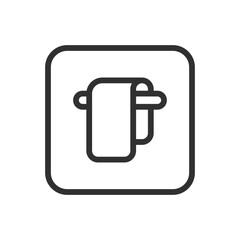 Obraz premium Bathroom Hanger - Towel and Accessory Storage Icon