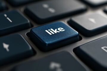 blue like button on the keyboard