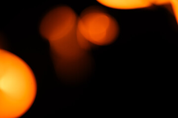 Abstract Blurred Orange Light Bokeh as Graphic Design Resource