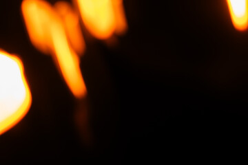 Abstract Blurred Orange Light Bokeh as Graphic Design Resource