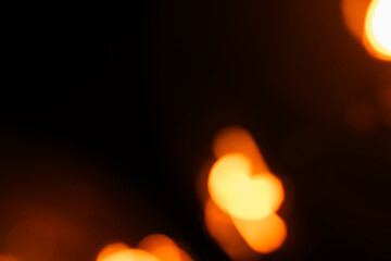 Abstract Blurred Orange Light Bokeh as Graphic Design Resource