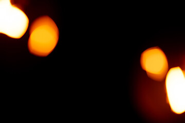 Abstract Blurred Orange Light Bokeh as Graphic Design Resource