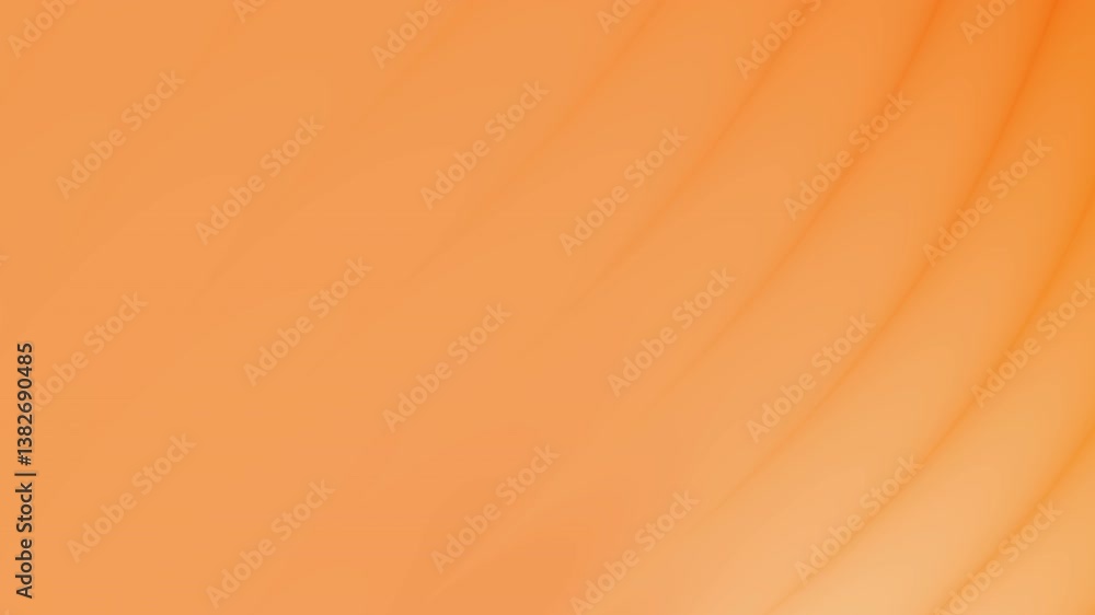 Poster abstract orange gradient background with subtle curved lines and soft light effect