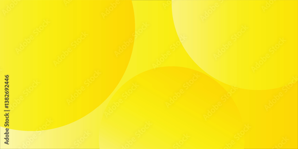 Poster minimal geometric yellow background. dynamic shapes composition. eps10 vector
