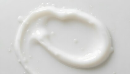 Minimalist background with white cosmetic cream texture.