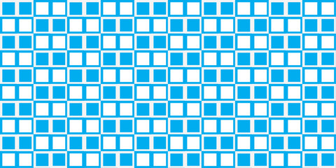 Blue and White Geometric Pattern Featuring Symmetrical Rectangles