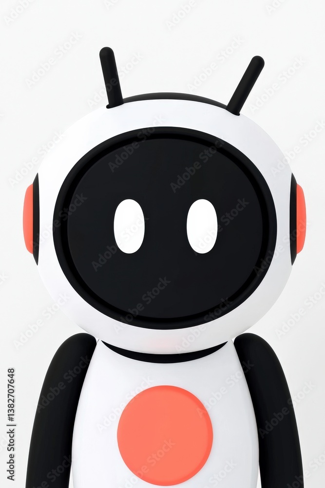 Poster A robotic pet displaying an error notification,Technical Difficulties