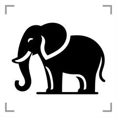 Fototapeta premium Elephant Symbol Icon Animal P...