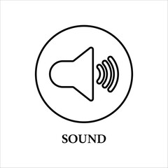 Icon a sound, isolated against a clean background.