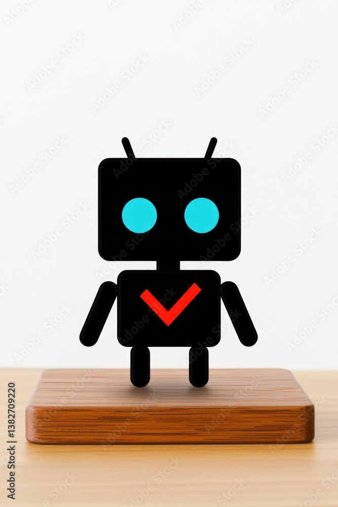 Poster A robotic pet displaying an error notification,Technical Difficulties