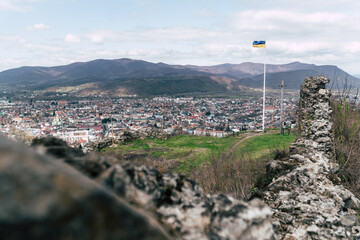View of the city of Chust - Khust, Ukraine