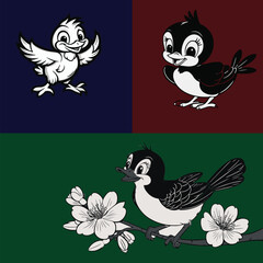wild bird with origina character awesome, unique and rare, can used for content creative