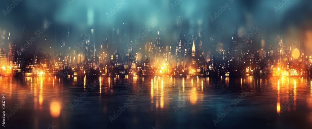 Poster the backdrop of an urban and industrial setting is captured in a motion-blurred image with a defocus