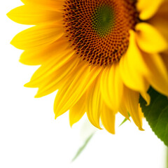 sunflower isolated on white background