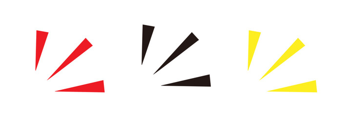 気づきや発見、注目や強調を表すアイコンセット