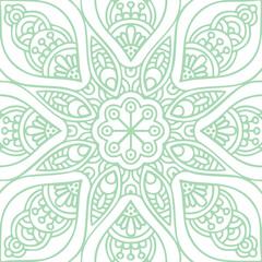 Beautiful flower art and mandala vector design
